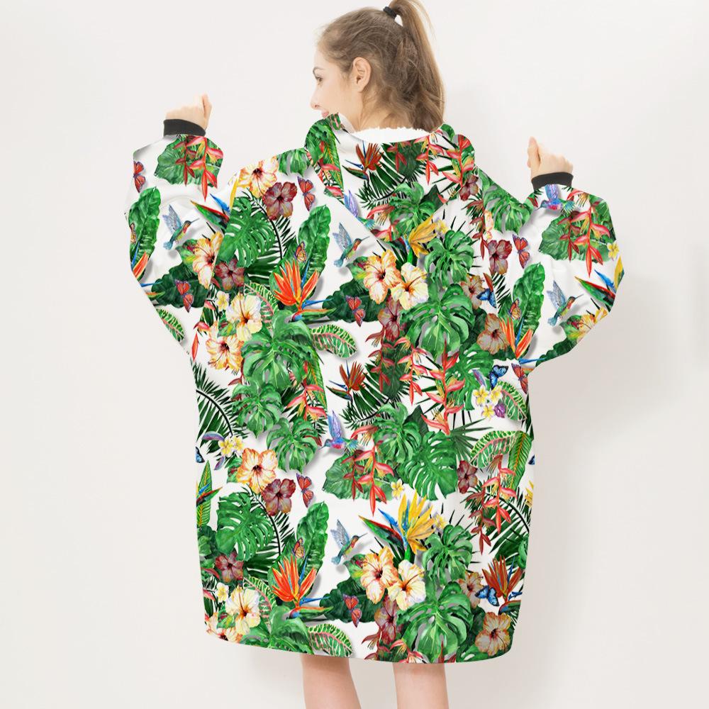 3D Plants and Flowers Cozy Sleeves Blanket-Plant-12-Adult-Free Shipping at meselling99