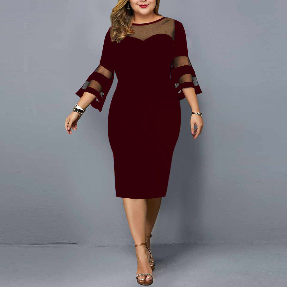 Women Plus Sizes Bodycon Dresses