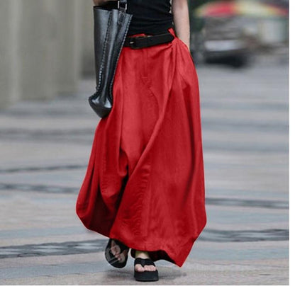 New Elastic Waist Women Plus Size Skirts-STYLEGOING