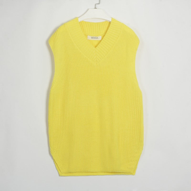 Women Sleeveless Knitted Vest