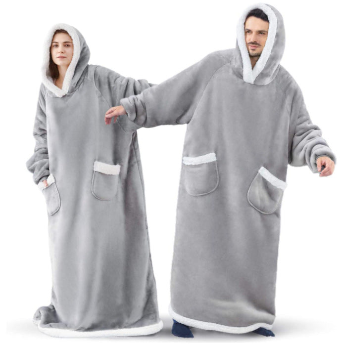 Witner Thick Warm Watching Tv Huggle Hoodies Sleepwear Throw Blanket