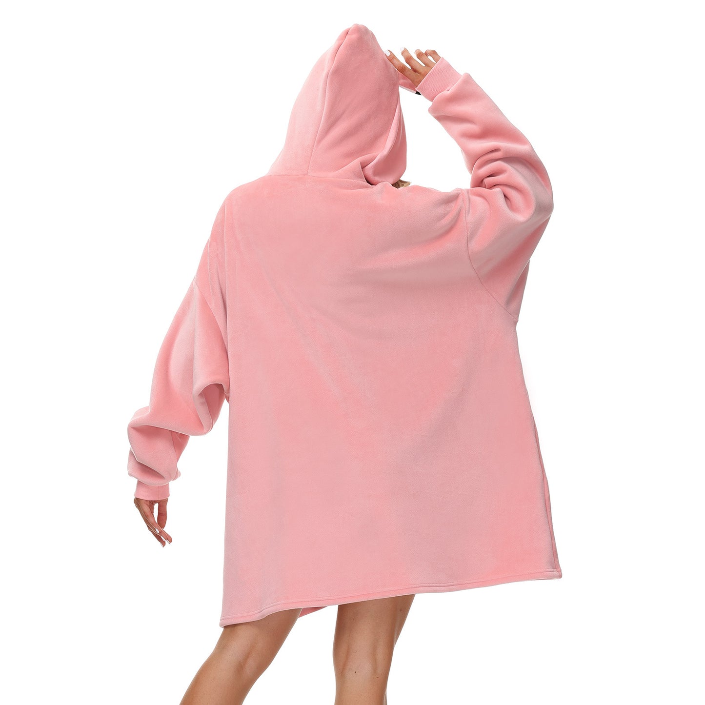 Rainbow Print Winter Warm Hoodies Wearable Sleepwear Blanket