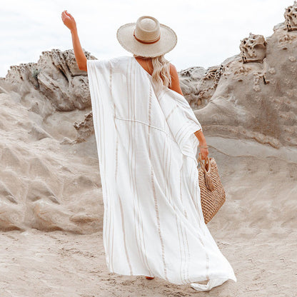Summer Cotton Irregular Beach Bikini Cover Ups