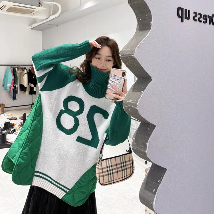 Casual Turtleneck Knitting Pullover Sweaters for Women