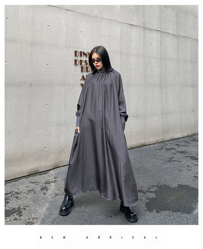 Elegant High Neck Long Sleeves Fall Dresses