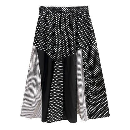 Designed Striped Shirts and Skirts 2Pcs Suit Dresses