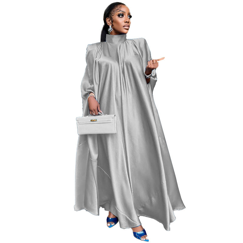 Women High Neck Long Romper Dresses