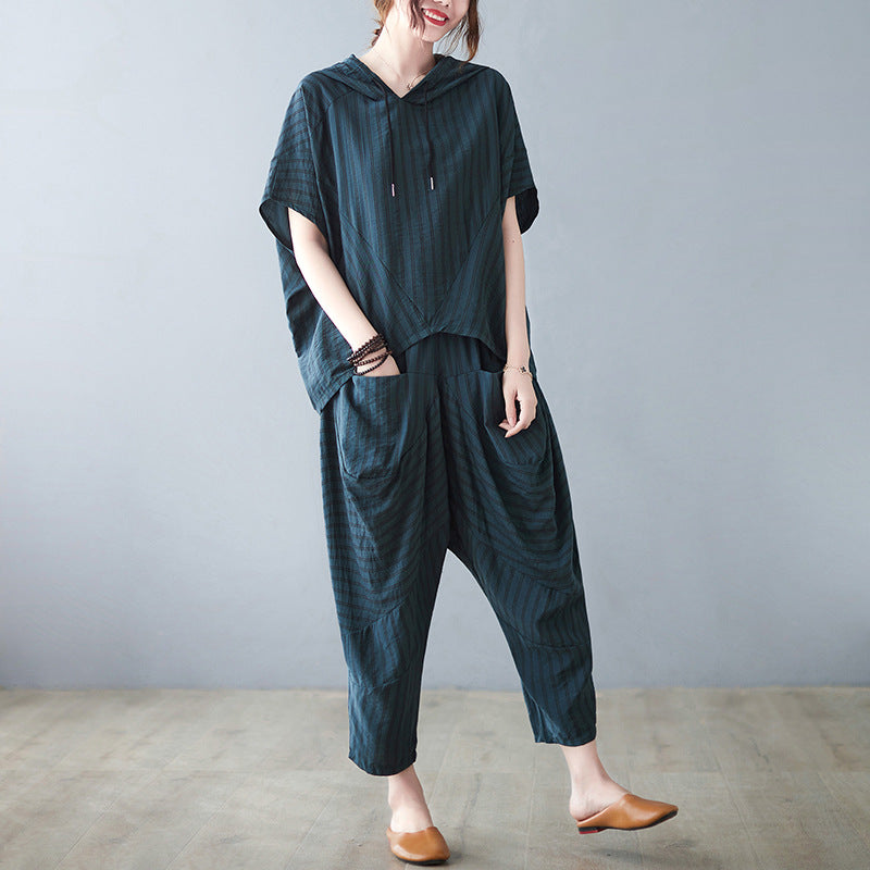 Summer Two Pieces Tops and Harem Pants