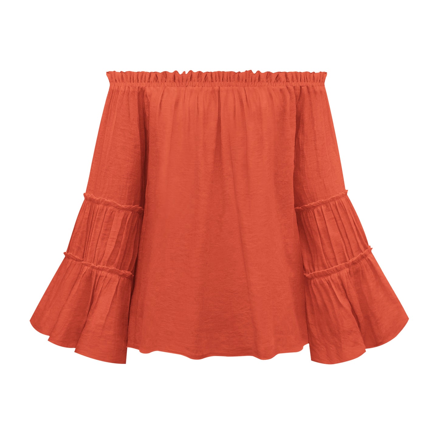 Casual Off The Shoulder Summer Long Sleeves Women Blouses