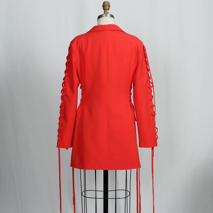 Designed Fall Long Blazers for Women