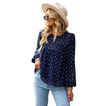 Casual Women Long Sleeves Blouses