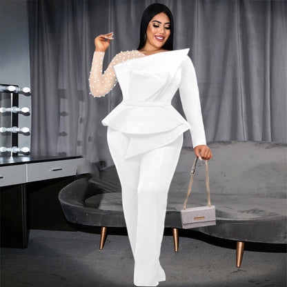 Sexy Designed Beaded Plus Sizes Party Outfits for Women