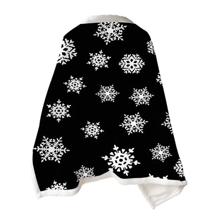2 In 1 Warm Soft Throw Blanket for Christmas