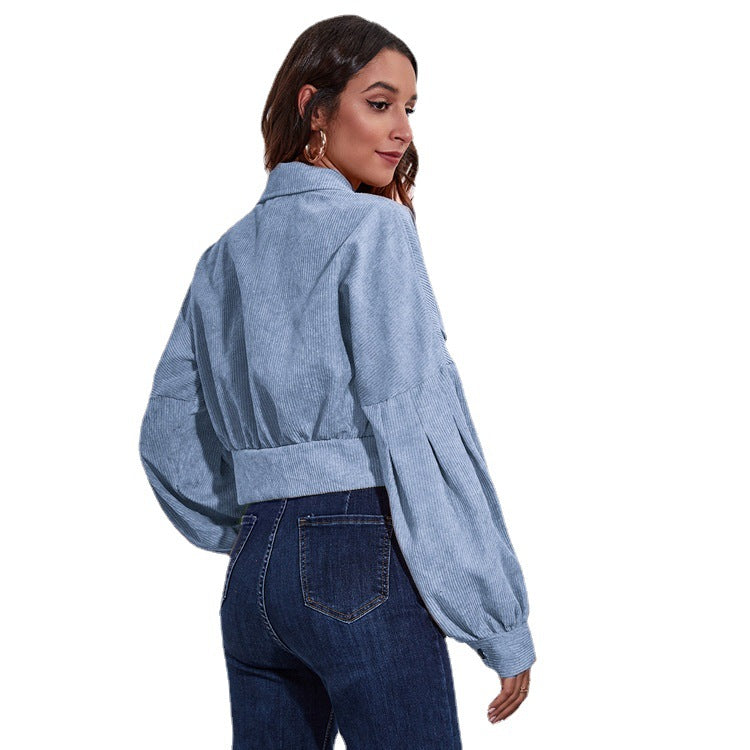 Casual Women Corduroy Jacket Coats