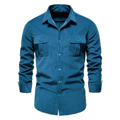 Casual Men Cotton Long Sleeves Shirts