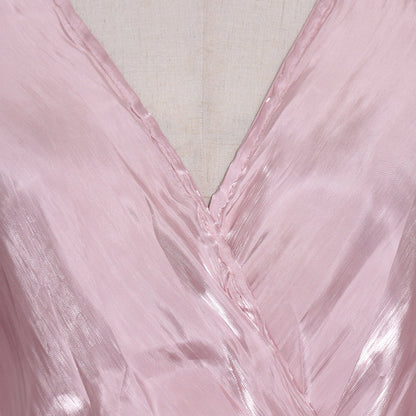 Luxury Elegant Feather Design Pink Long Dresses