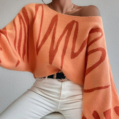 Designed Women Loose Knitted Sweaters