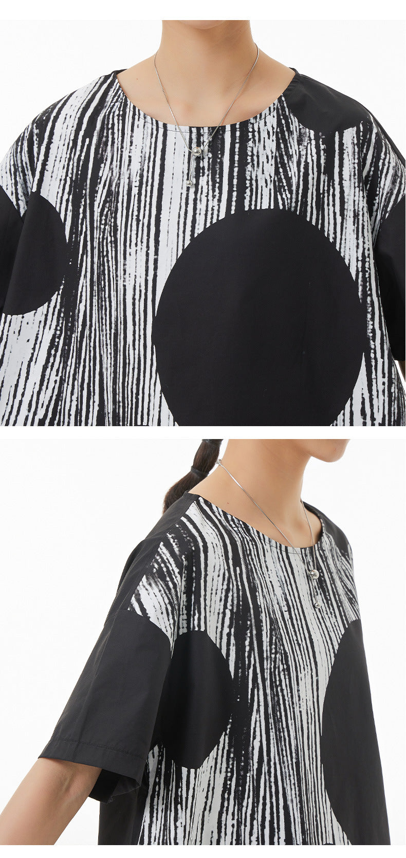 Abstract Summer Plus Sizes Women T Shirts