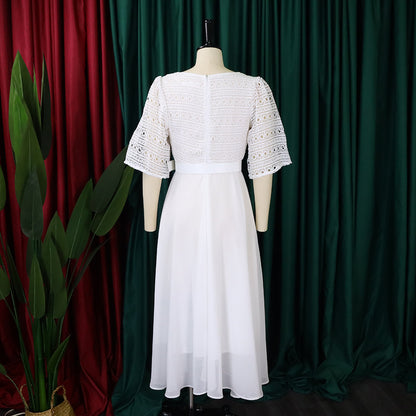 Elegant Chiffon Women Dresses with Belt