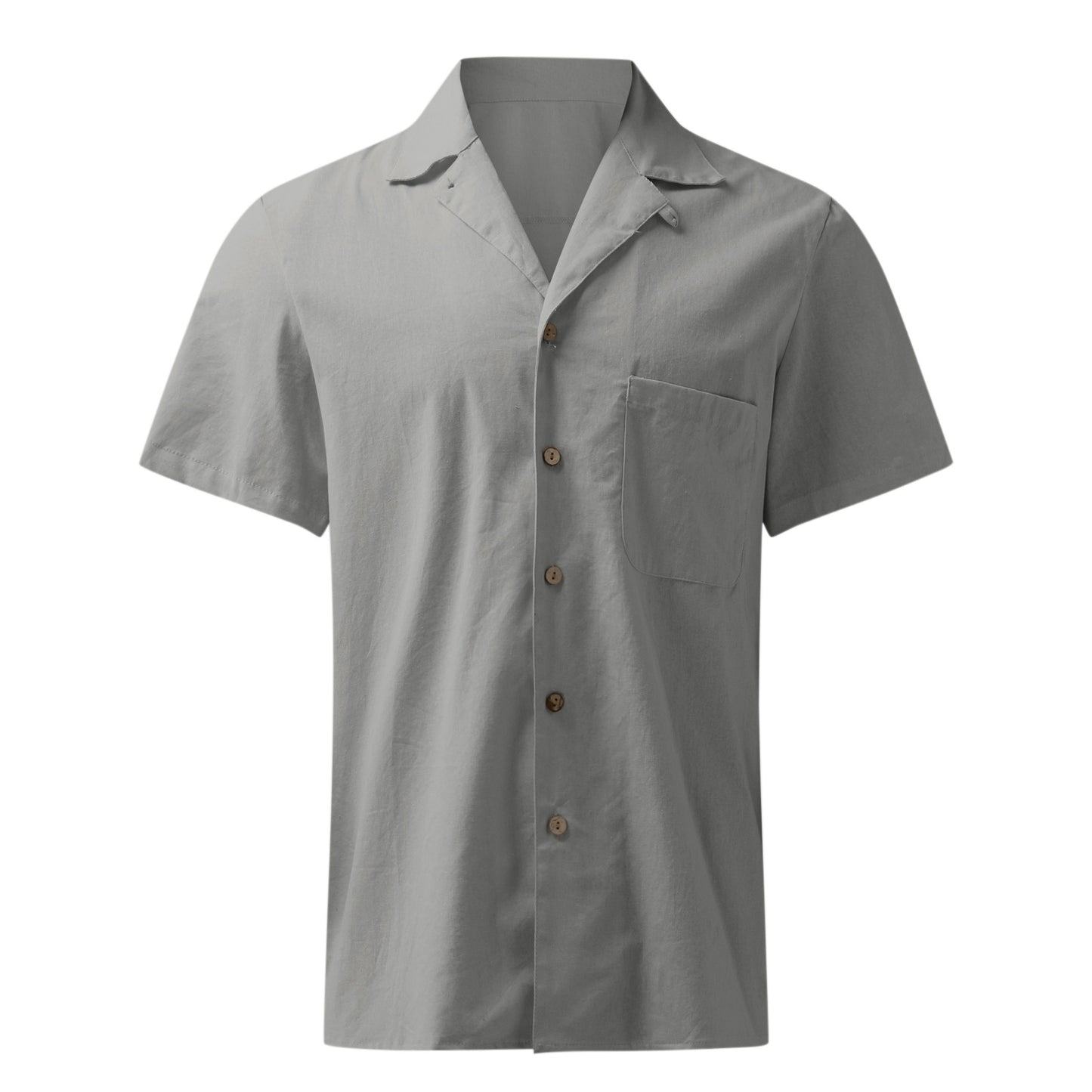 Casual Linen Short Sleeves Shirts for Men