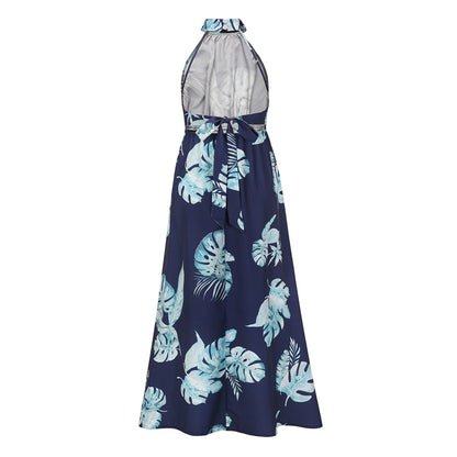 Sexy Halter Summer Long Holiday Beach Dresses