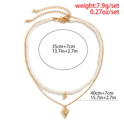 Fashion Metal Sweetheart Design Necklace for Women