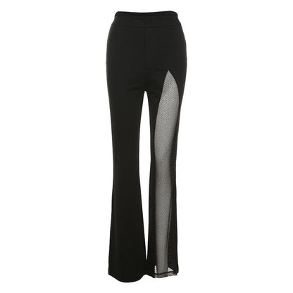 Fashion Gauze High Waist Casual Trumpet Pants