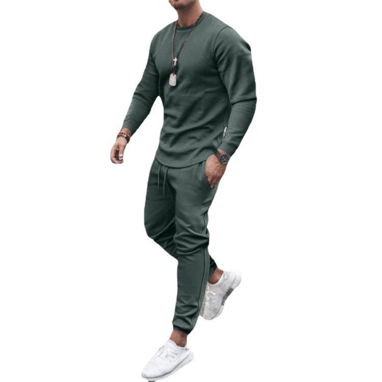 Casual Long Sleeves Men Two Pieces Suits-STYLEGOING