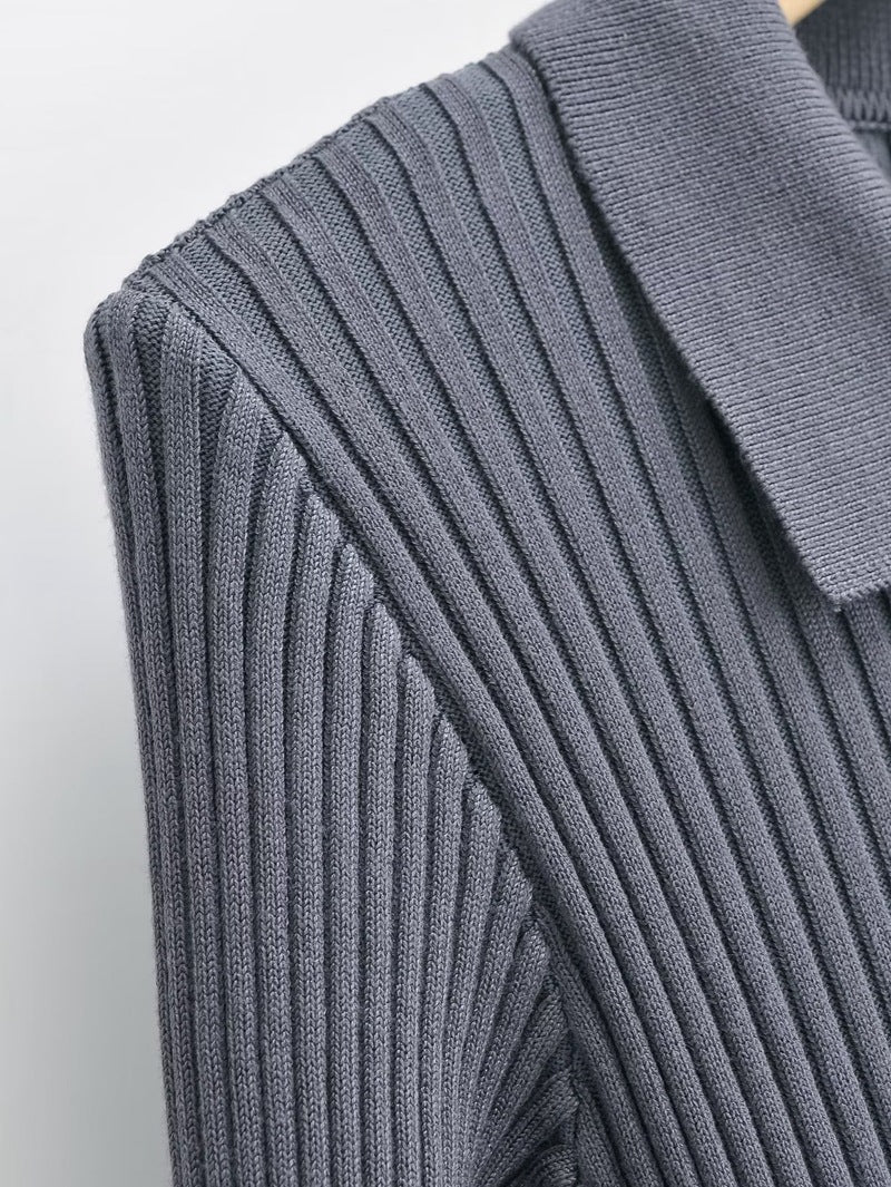 Sexy Polo Neckline Knitted Long Mermaid Dresses