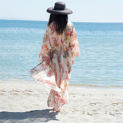 Summer Chiffon Beach Cover Up Dresses for Women