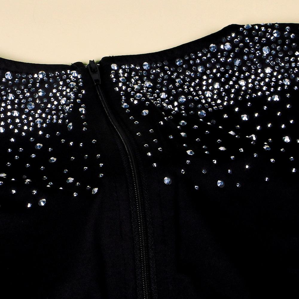 Sexy Long Sleeves Diamond Night Club Dresses-STYLEGOING
