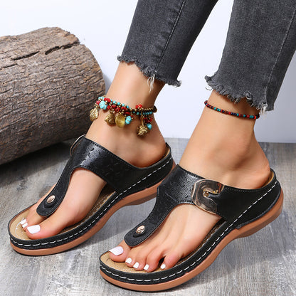 Summer Flip Flop PU Summer Beach Slippers