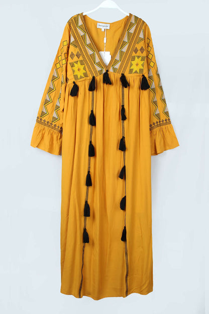 Vintage Ethnic Summer Beach Fairy Long Dresses