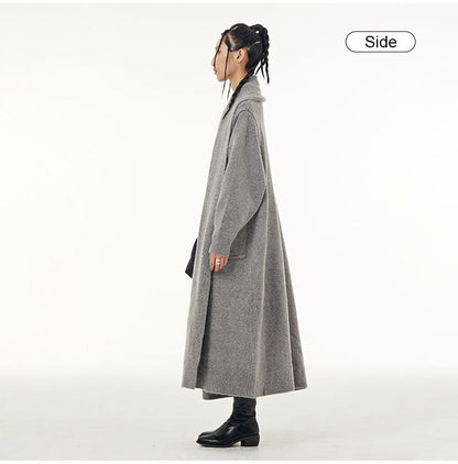 Fall Women Knitted Long Coats