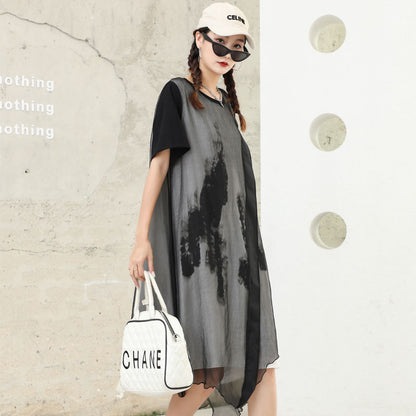 Summer Irregular Plus Sizes Women Loose Dresses