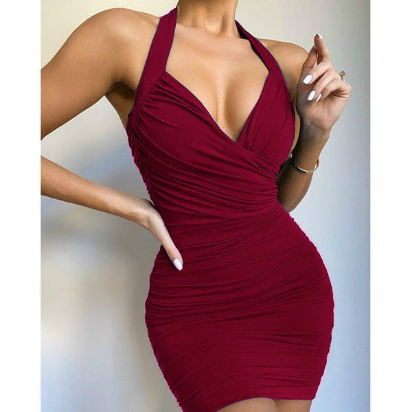 Summer Sexy Halter Short Bodycon Dresses
