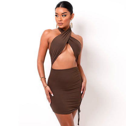 Sexy Halter Backless Summer Bodycon Dresses