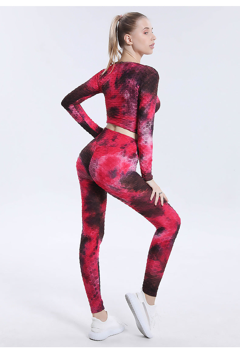Sexy Dyed Sports Yoga Suits for Women