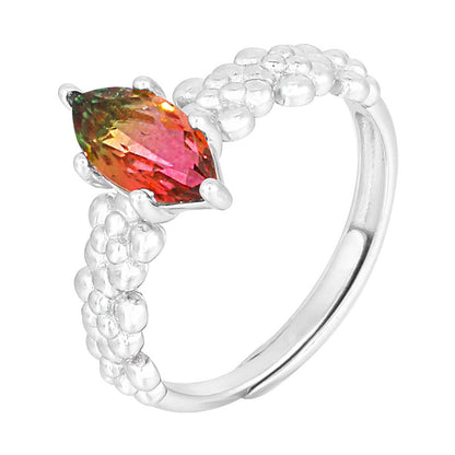 Fashion Colorful Sterling Silver Rings for Women