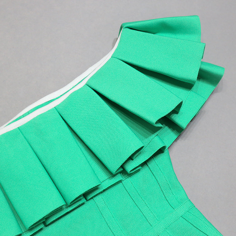 Elegant Green Off The Shoulder Sheath Party Dresses