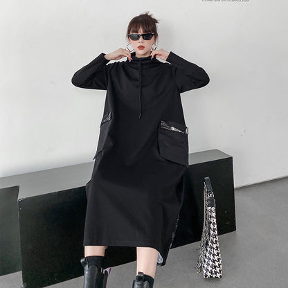 Vintage Turtleneck Winter Long A Line Dresses