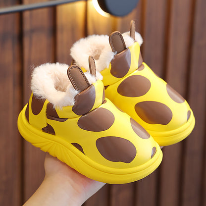 Cute Warm Winter Cotton Slippers for Kids