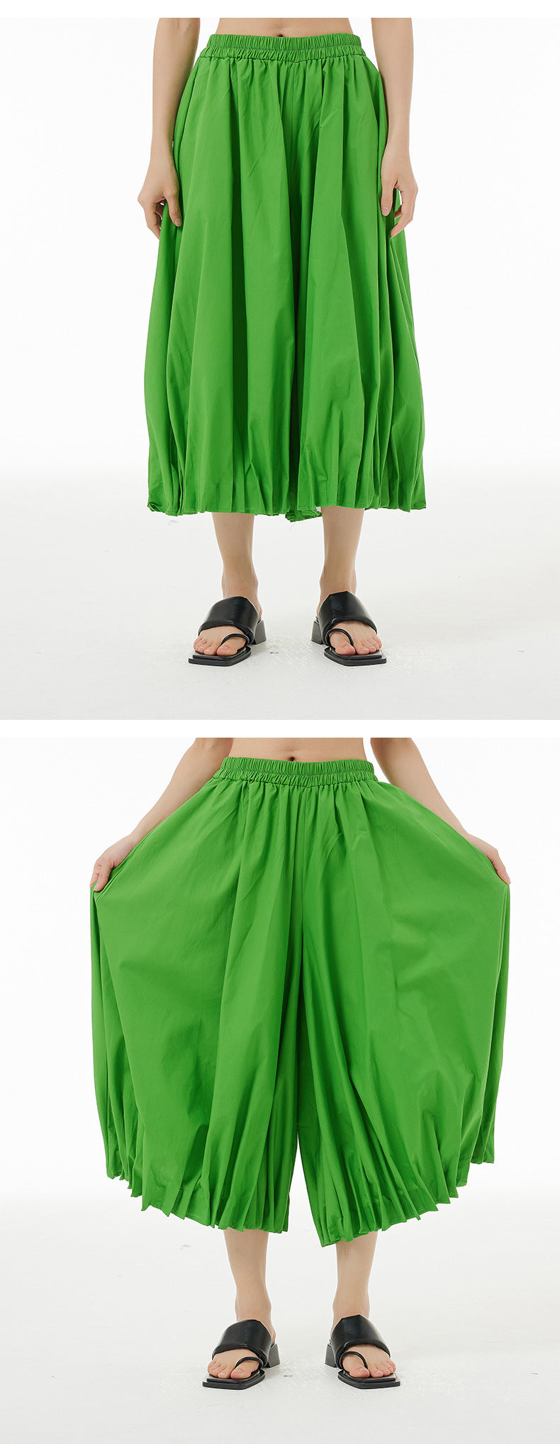 Designed Summer Plus Sizes Cropped Pants