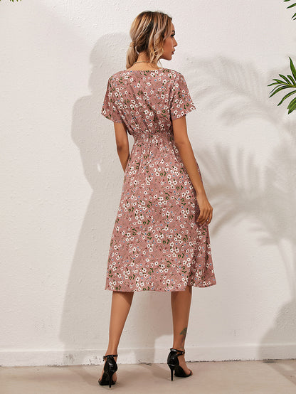 Summer Daily Short Sleeves Sun Dresses