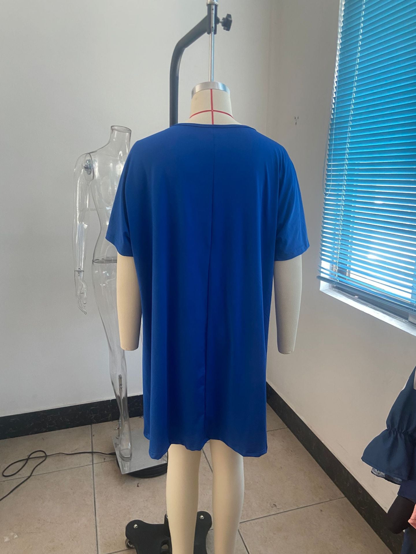 Plain Plus Sizes Women Daily Dresses
