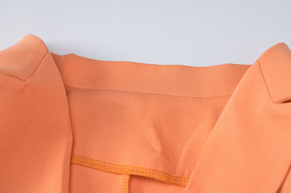 Classy Turnover Collar Blazer for Women