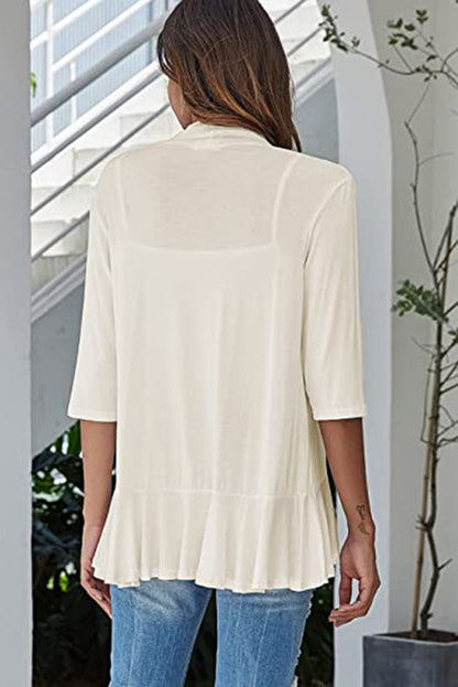 Casual 3/4 Sleeves Cardigan Tops for Women