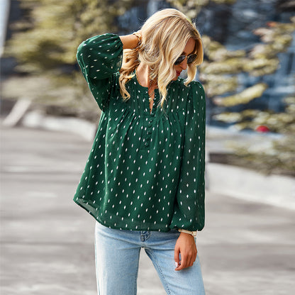 Casual Women Long Sleeves Blouses