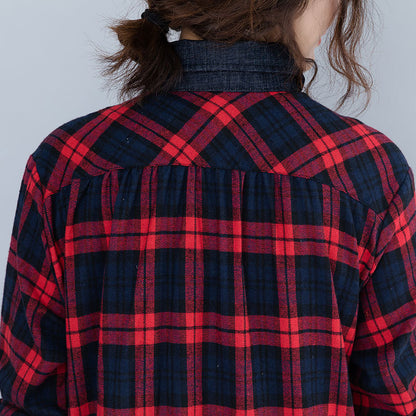 Vintage Plus Sizes Long Sleeves Shirts Dresses