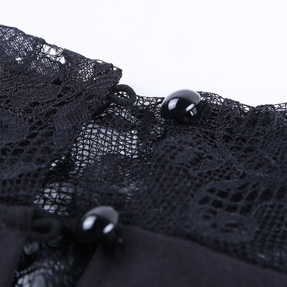 Black Sexy Lace Hot Mini Dresses